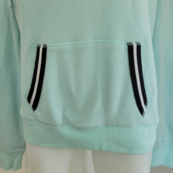PINK Victoria's Secret 1/4 Zip Pull Over Hoodie S EUC Mint Vintage - Picture 6 of 15